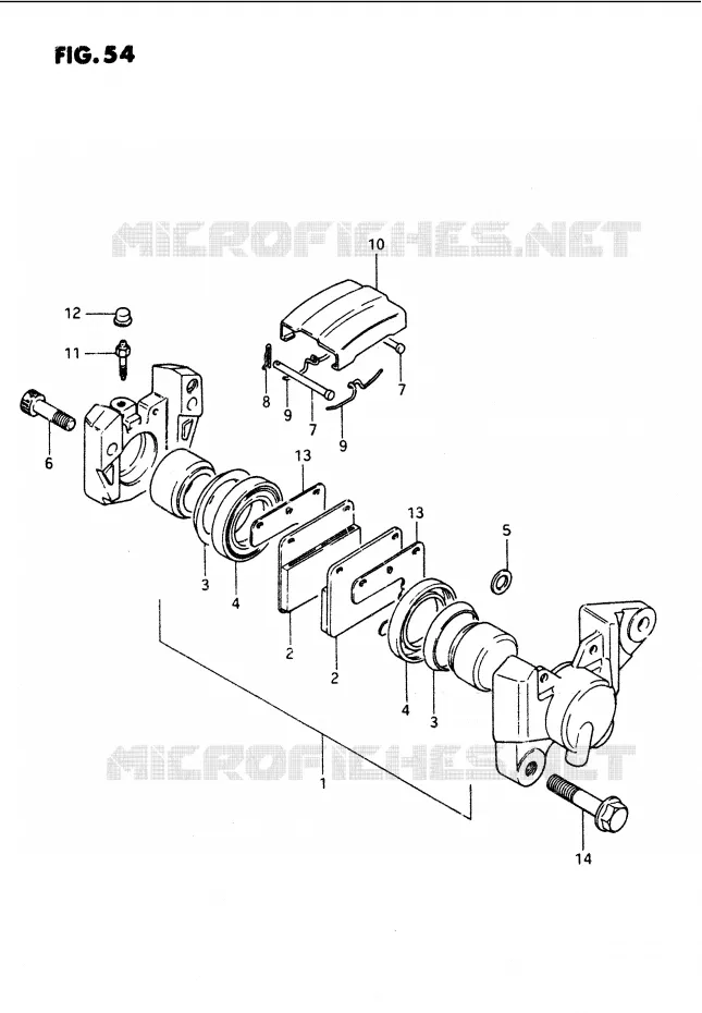 ETRIER DE FREIN ARRIERE Suzuki MOTO 1100 GS-G 1984  GS1100GE(E/F/G)