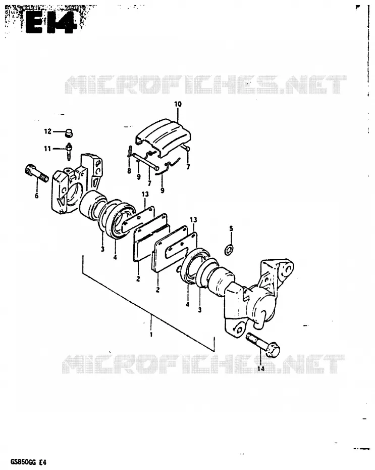 ETRIER DE FREIN ARRIERE Suzuki MOTO 850 GS 1984  GS850GE(E4)