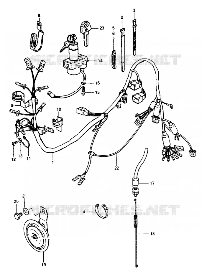 FAISCEAU ELECTRIQUE Suzuki MOTO 550 GS 1981  GS550LX