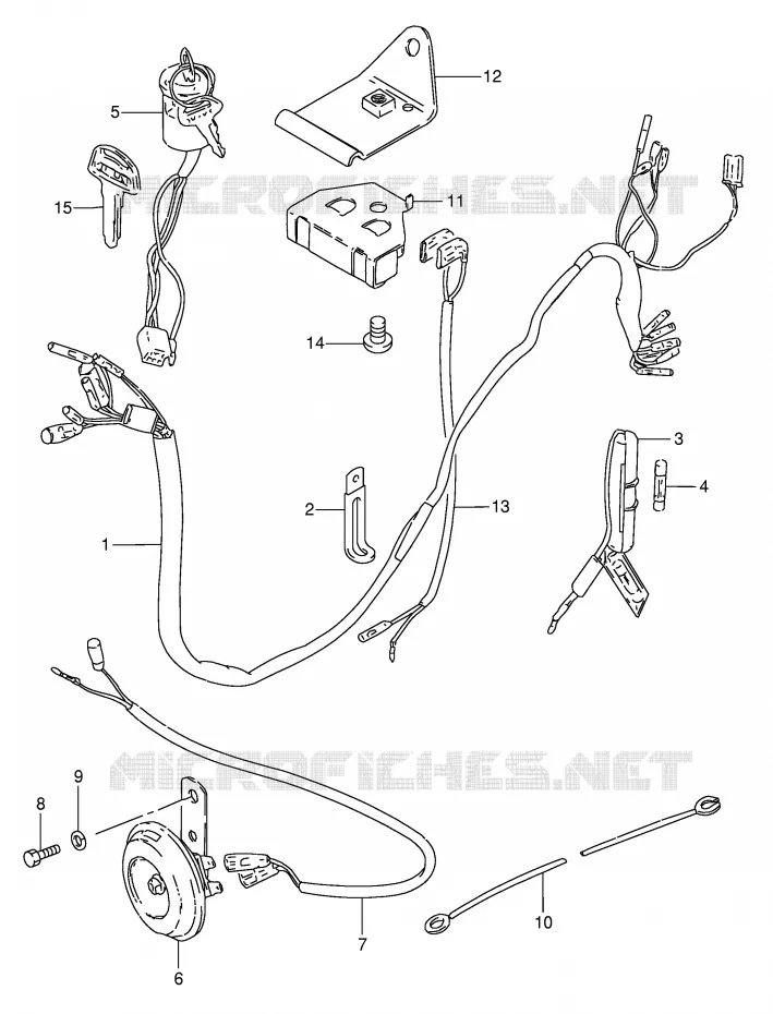 FAISCEAU ELECTRIQUE Suzuki SCOOTER 50 FZ 1982  FZ50Z(E1)
