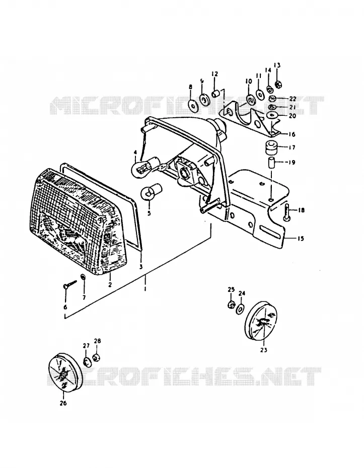 FEU ARRIERE (E18, E26, E39) Suzuki MOTO 1000 GS 1980  GS1000HT(T)