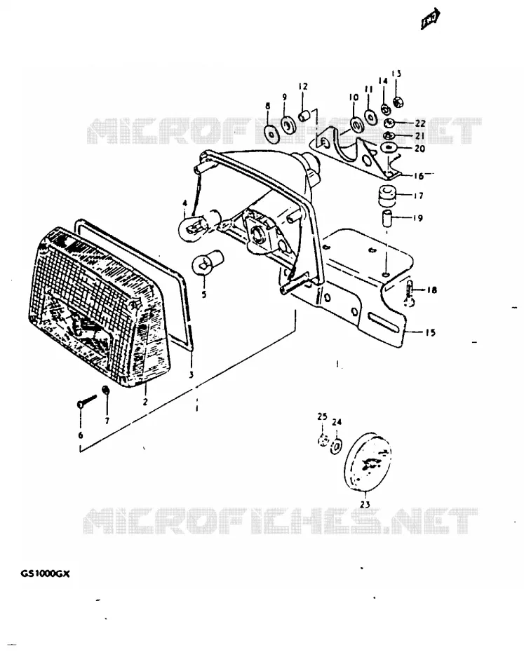 FEU ARRIERE Suzuki MOTO 1000 GS 1980  GS1000GT(X/T)