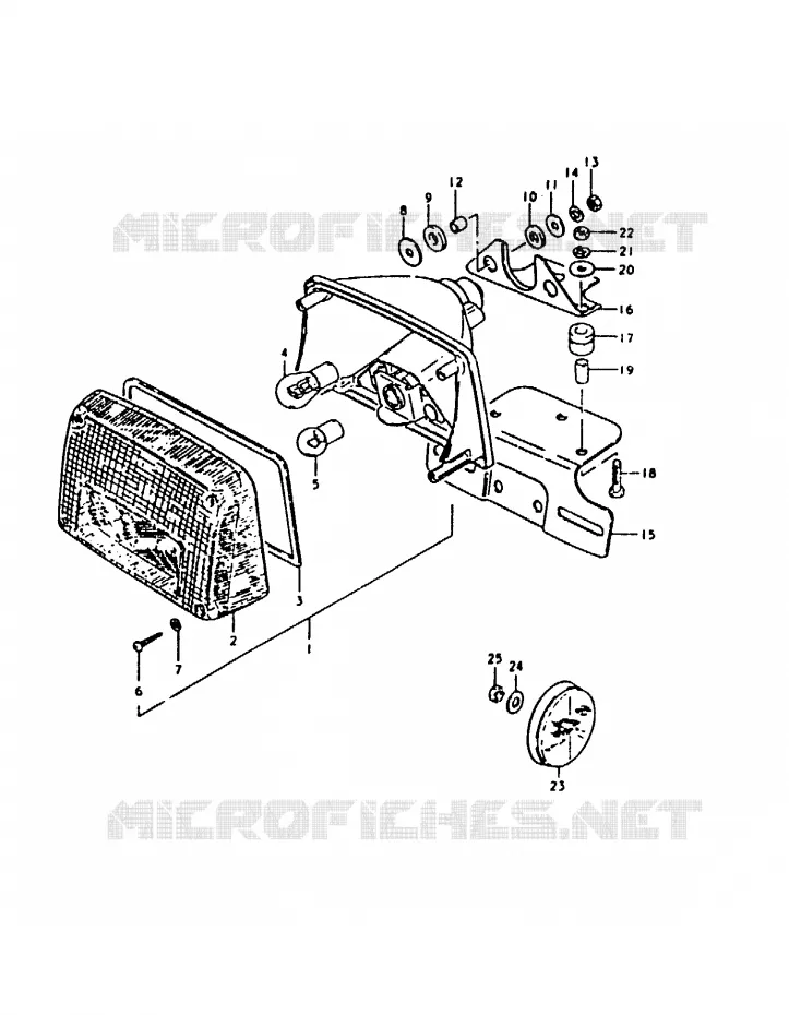 FEU ARRIERE Suzuki MOTO 1000 GS 1980  GS1000T(T)