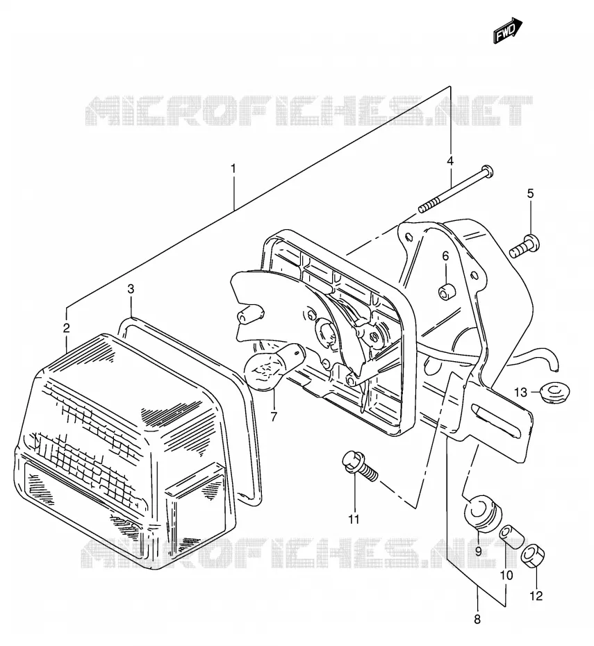 FEU ARRIERE Suzuki MOTO 125 GN 1998  GN125EW(E28)
