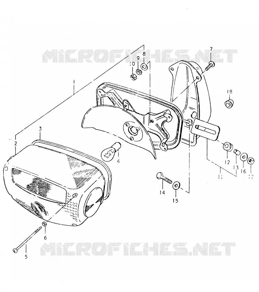 FEU ARRIERE Suzuki MOTO 550 GS 1980  GS550LT