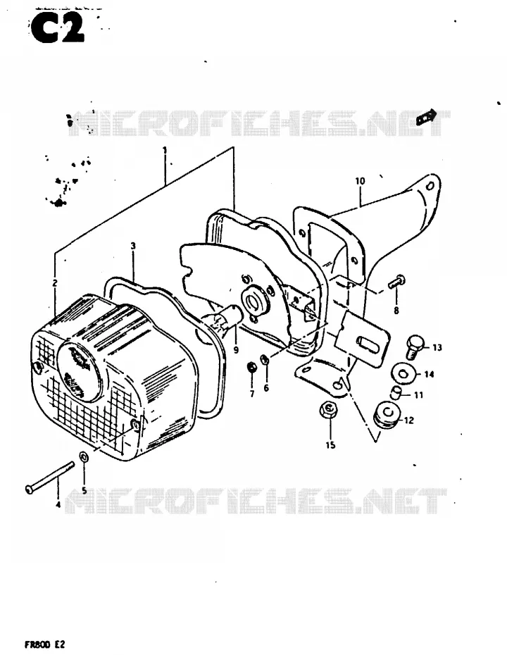 FEU ARRIERE Suzuki SCOOTER 80 FR 1983  FR80D