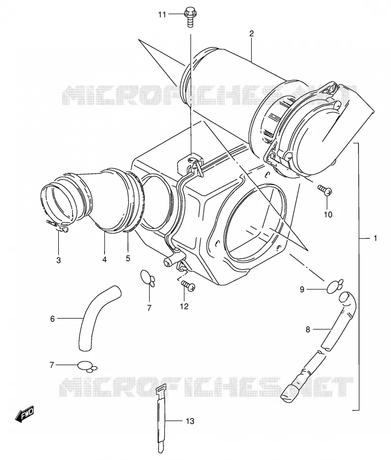 FILTRE A AIR (GS125UR E71) Suzuki MOTO 125 GS 1982  GS125ESZ(E1)