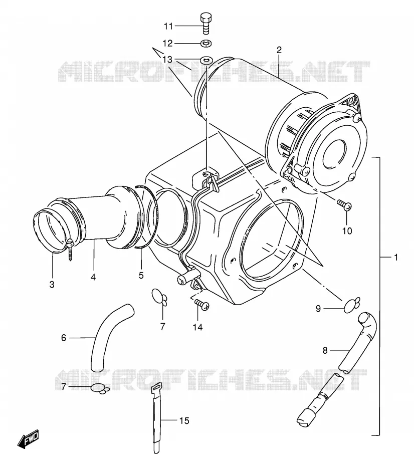 FILTRE A AIR (MODELE Z/D/F/K) Suzuki MOTO 125 GS 1994  GS125UR(E1)