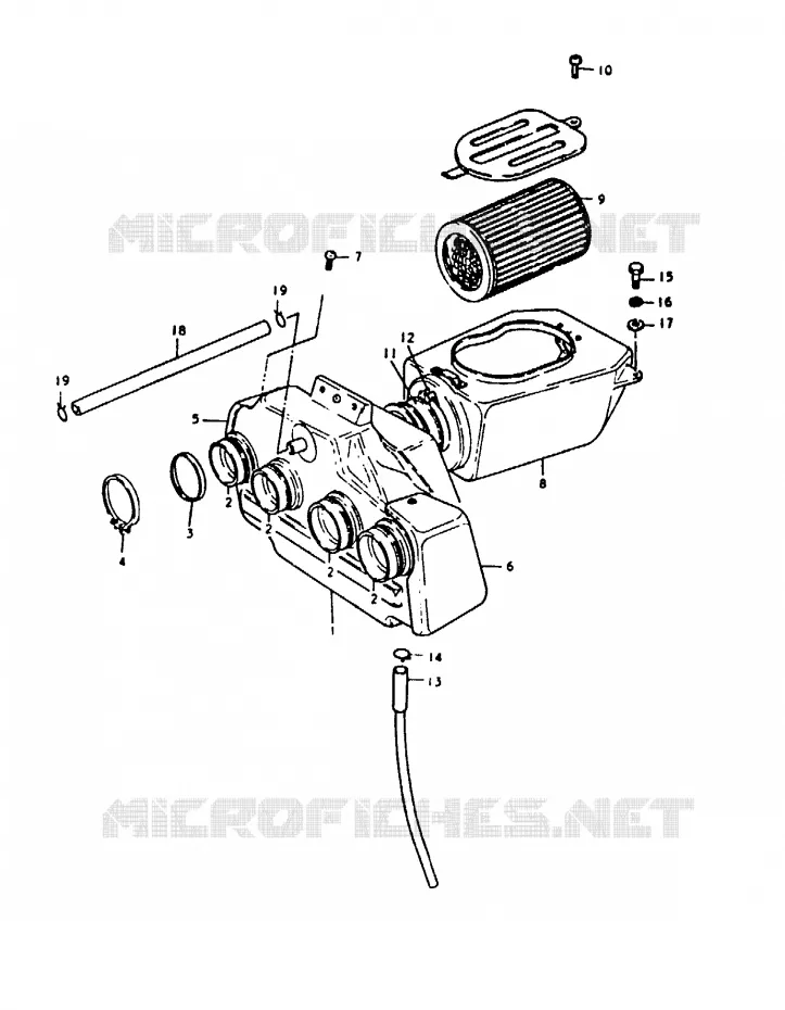 FILTRE A AIR Suzuki MOTO 1000 GS 1980  GS1000ET(T)