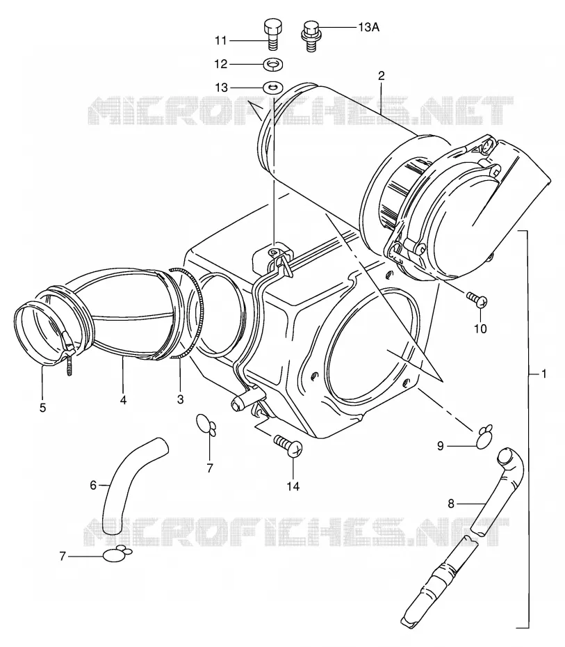 FILTRE A AIR Suzuki MOTO 250 GN 1990  GN250L(E2)
