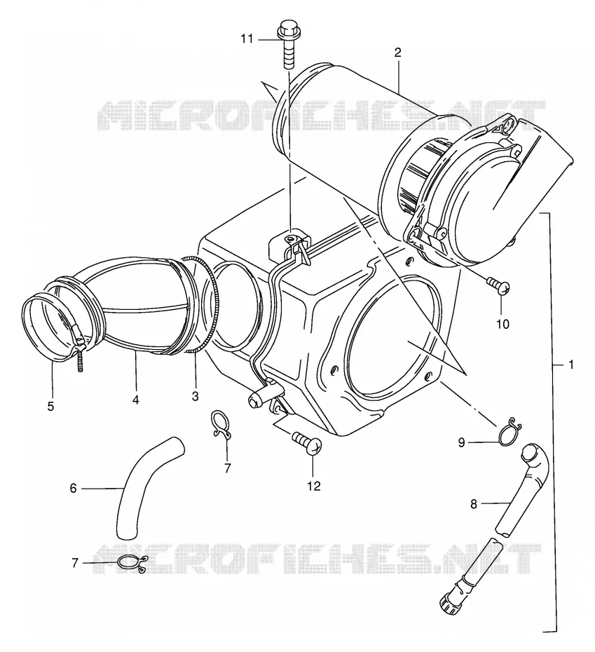 FILTRE A AIR Suzuki MOTO 250 GN 2000  GN250Y(E2)
