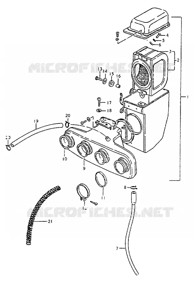 FILTRE A AIR Suzuki MOTO 550 GS 1982  GS550LZ