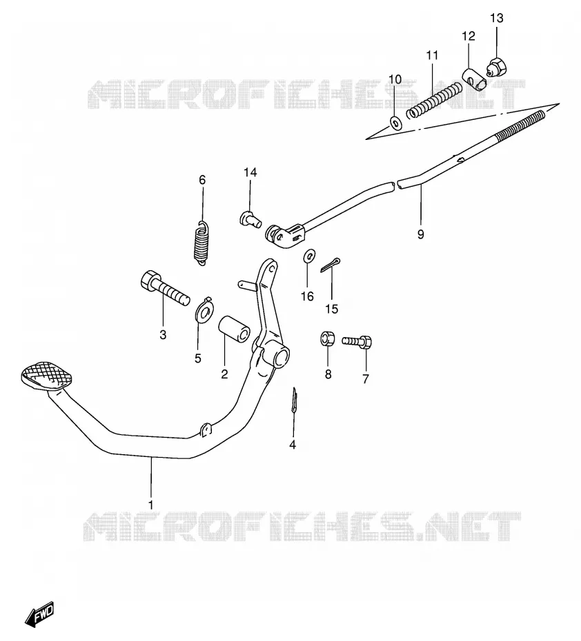 FREIN ARRIERE Suzuki MOTO 125 GS 1982  GS125EEZ(E1)