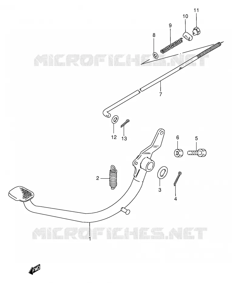 FREIN ARRIERE Suzuki MOTO 250 GN 2001  GN250K1(E2)
