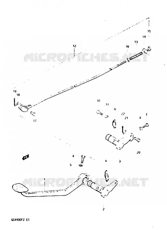FREIN ARRIERE Suzuki MOTO 400 GSX 1981  GSX400FX(X/Z)