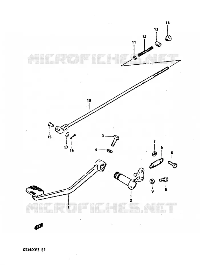 FREIN ARRIERE Suzuki MOTO 400 GSX 1982  GSX400EZ