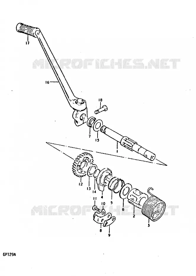 KICK Suzuki MOTO 125 GP 1978  GP125C(C/N)