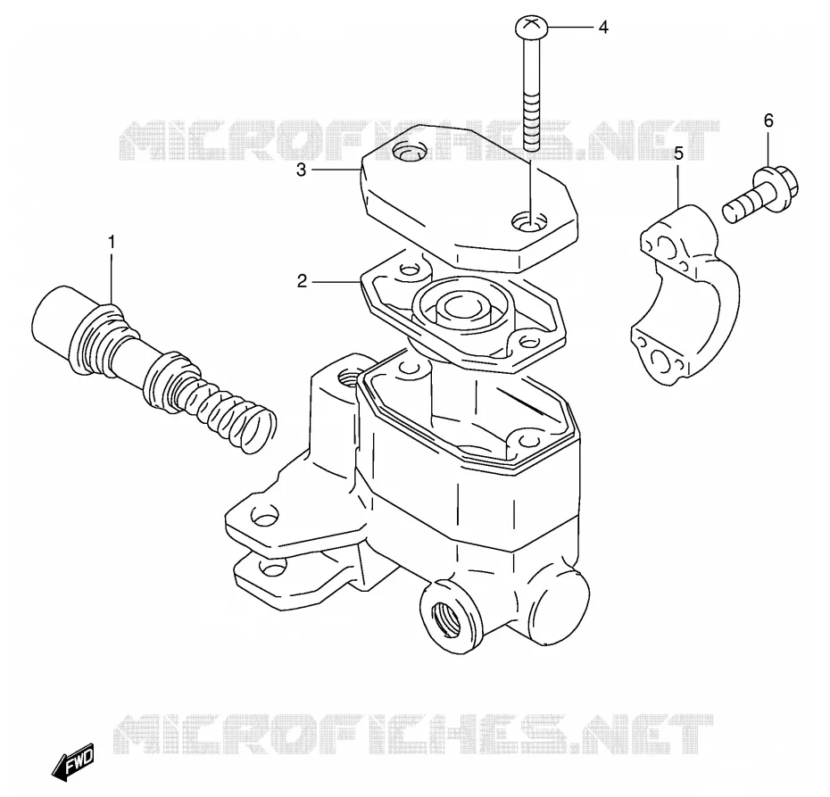 MAITRE CYLINDRE AVANT (MODELE K/L/M/R) Suzuki MOTO 125 GS 1982  GS125ESZ(E1)