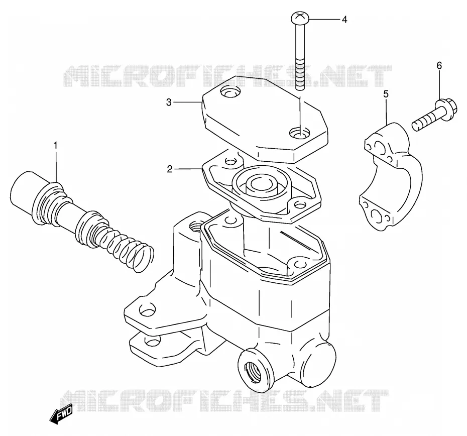 MAITRE CYLINDRE AVANT (MODELE M/N/R) Suzuki MOTO 125 GN 1982  GN125Z(E1)