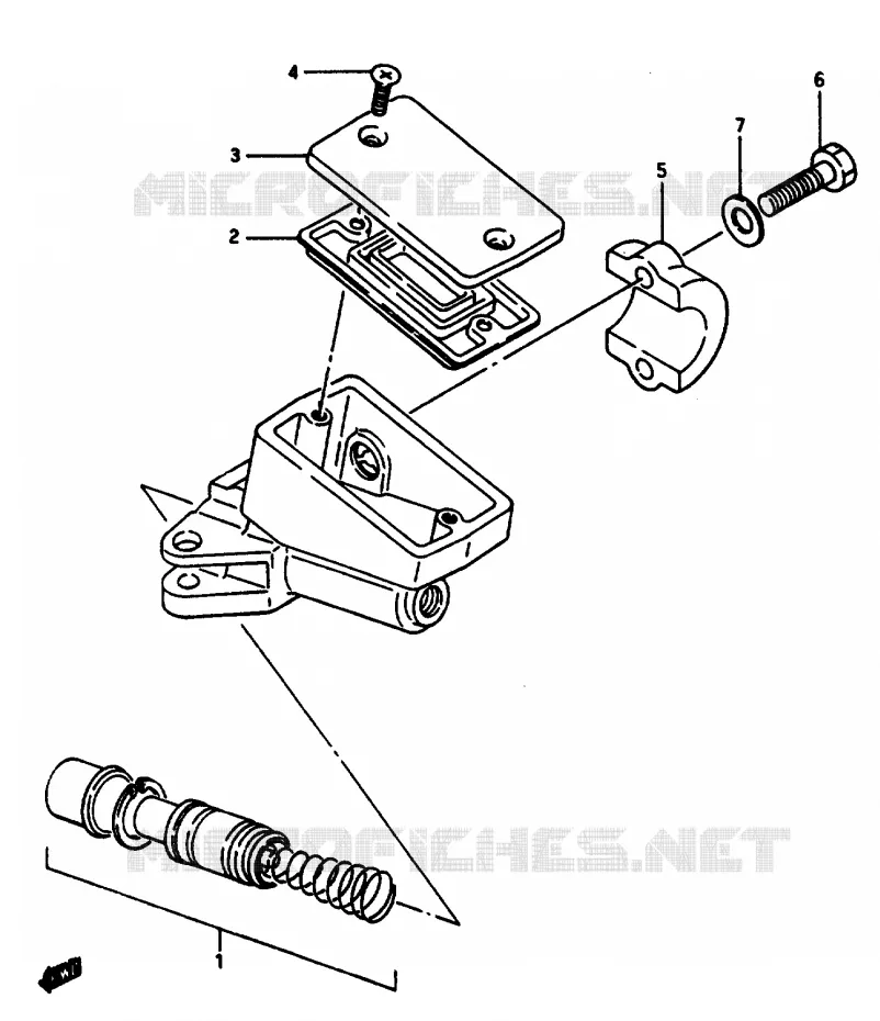 MAITRE CYLINDRE AVANT Suzuki MOTO 1100 GSX-E 1984  GSX1100EFE(E/F/G)