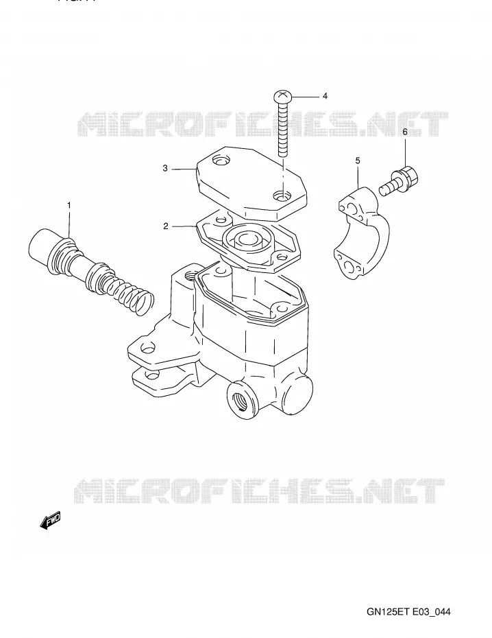 MAITRE CYLINDRE AVANT Suzuki MOTO 125 GN 1993  GN125EP(E3)