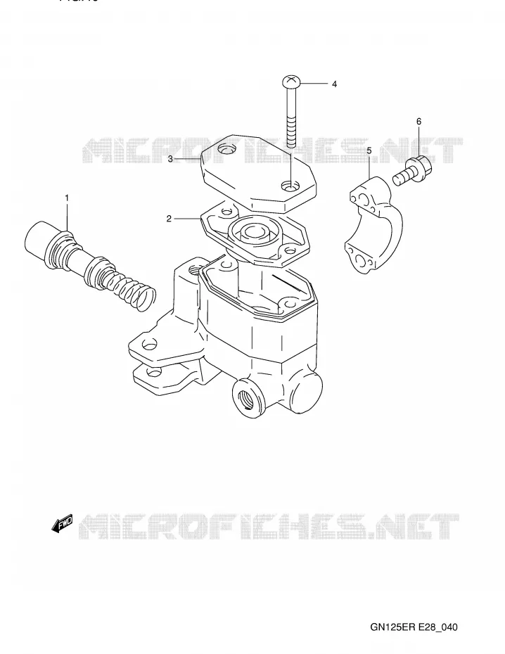 MAITRE CYLINDRE AVANT Suzuki MOTO 125 GN 1994  GN125ER(E28)