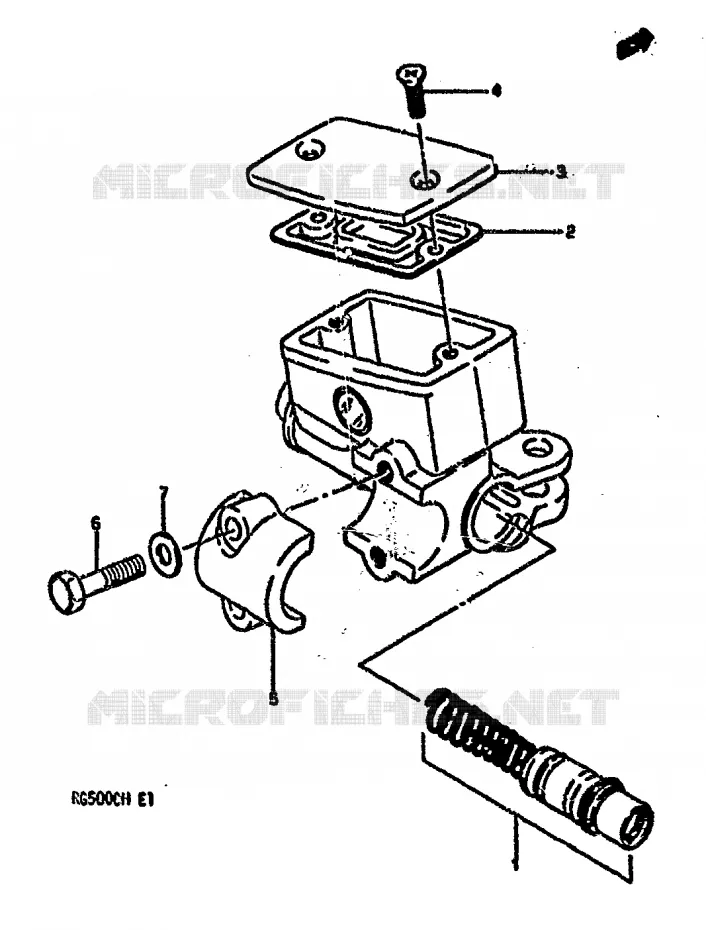 MAITRE CYLINDRE AVANT Suzuki MOTO 500 GS-E 1990  GS500EL(E1)