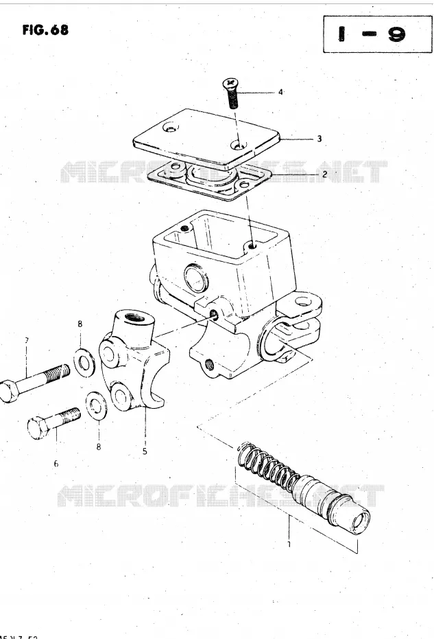 MAITRE CYLINDRE (MODELE Z) Suzuki MOTO 450 GS-L 1999  GS450LX(E2)