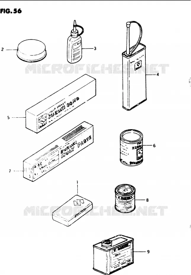 OPTIONS Suzuki MOTO 1100 GS-G 1984  GS1100GE(E/F/G)