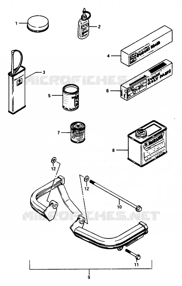 OPTIONS Suzuki MOTO 1100 GSX-E 1985  GSX1100EF(E/F/G)