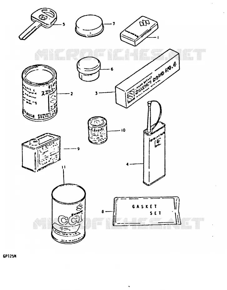 OPTIONS Suzuki MOTO 125 GP 1992  GP125N(C/N)