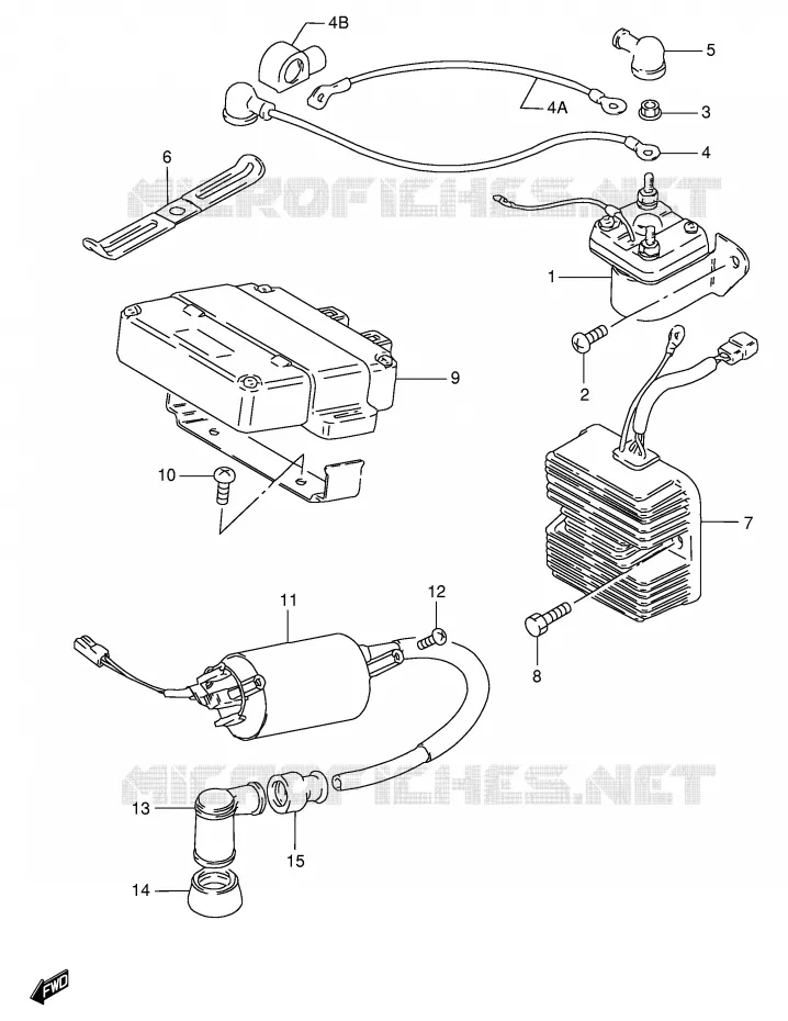 PARTIE ELECTRIQUE (VOIR NOTE) Suzuki MOTO 125 GS 1983  GS125D(E1)