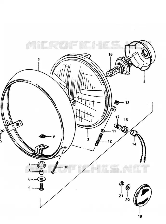PHARE Suzuki MOTO 450 GS-L 1983  GS450LD