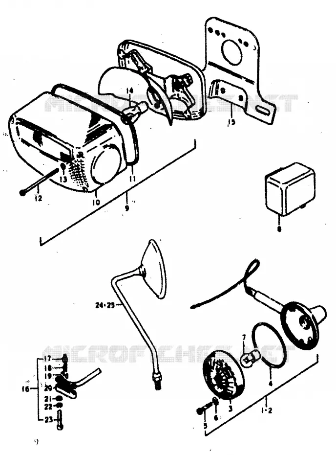 PIECES MARCHES SPECIAUX (E18) Suzuki MOTO 400 GS 1978  GS400C(C/N)