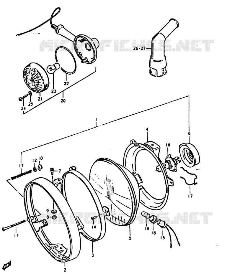 PIECES MARCHES SPECIAUX (E2) Suzuki MOTO 1000 GS 1978  GS1000C(C/N)