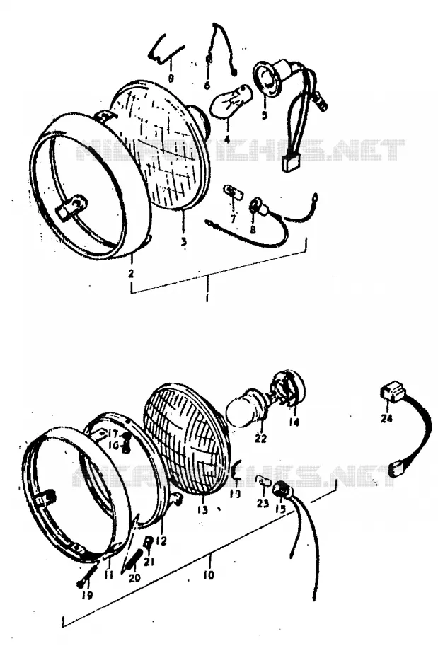 PIECES MARCHES SPECIAUX (E22) Suzuki MOTO 400 GS 1978  GS400C(C/N)