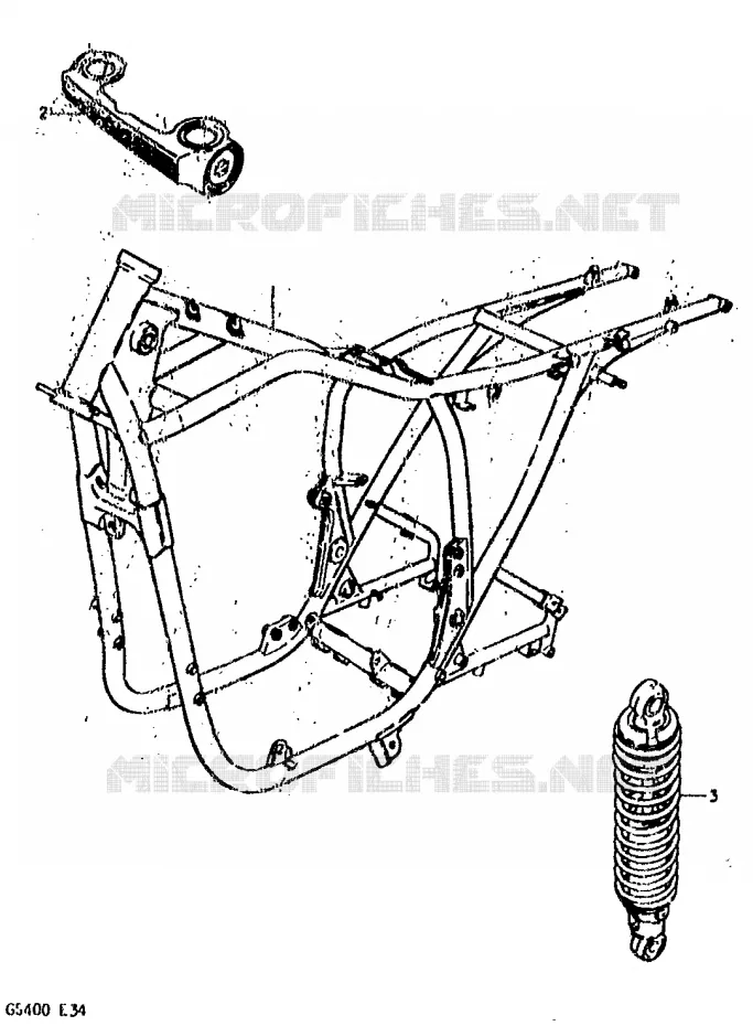 PIECES MARCHES SPECIAUX (E34) Suzuki MOTO 400 GS 1978  GS400C(C/N)