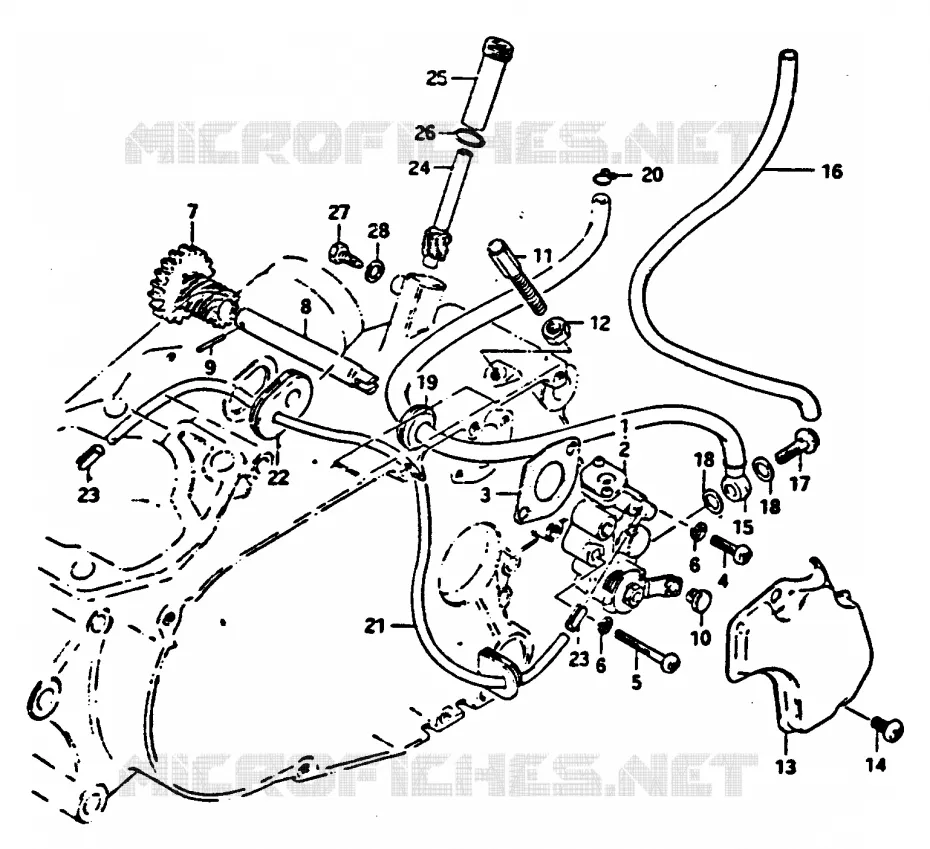 POMPE A HUILE Suzuki MOTO 100 GP 1990  GP100UL(X/D/L)