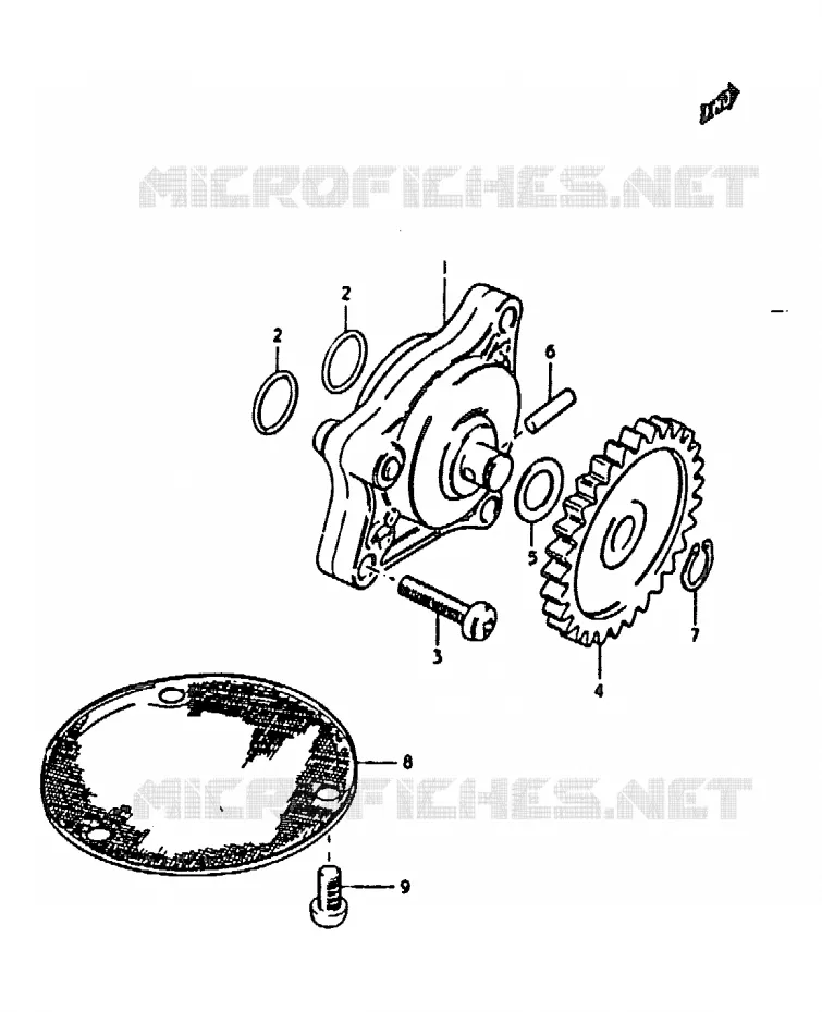 POMPE A HUILE Suzuki MOTO 1000 GS 1979  GS1000HN(C/N)
