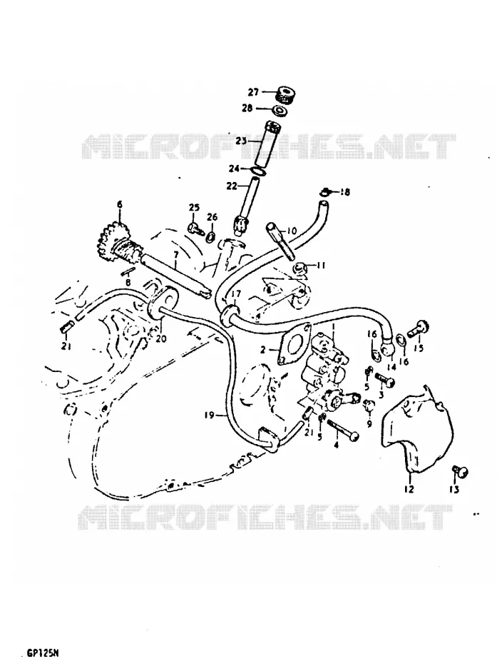 POMPE A HUILE Suzuki MOTO 125 GP 1992  GP125N(C/N)