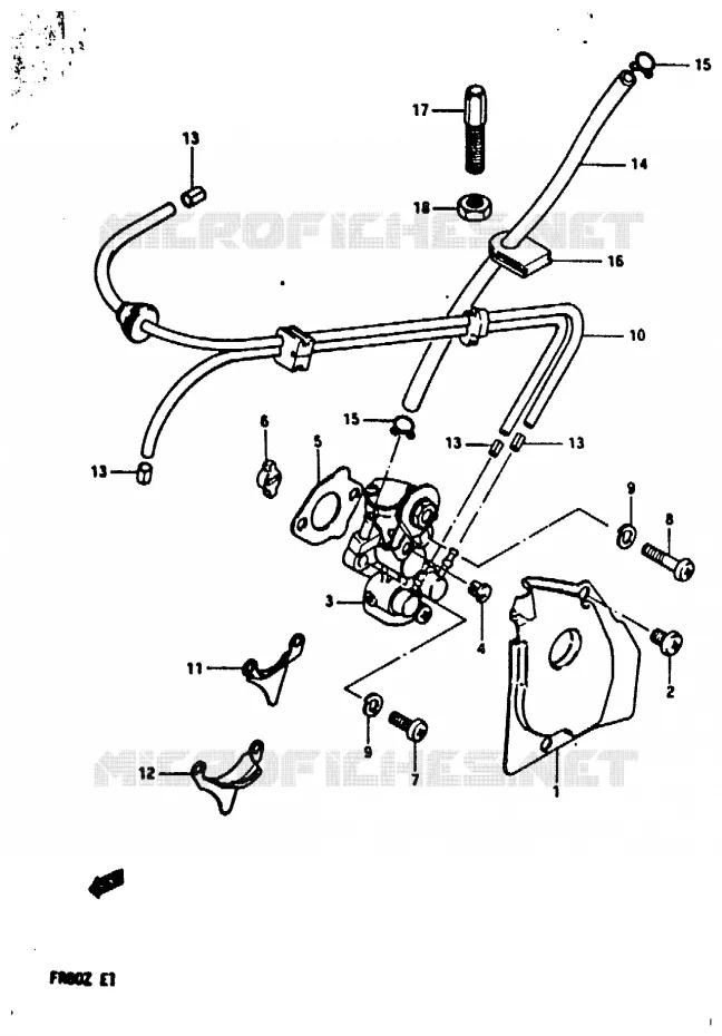 POMPE A HUILE Suzuki SCOOTER 80 FR 1982  FR80Z