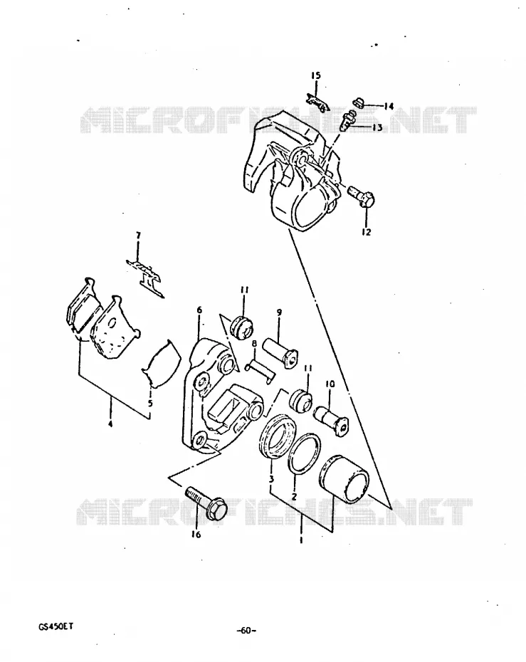 PORTE PAQUET AVANT Suzuki MOTO 450 GS 1996  GS450T(T)