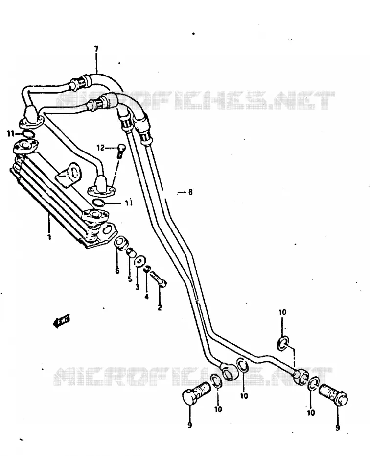 RADIATEUR D'HUILE Suzuki MOTO 400 GSX-R 1987  GSX-R400H