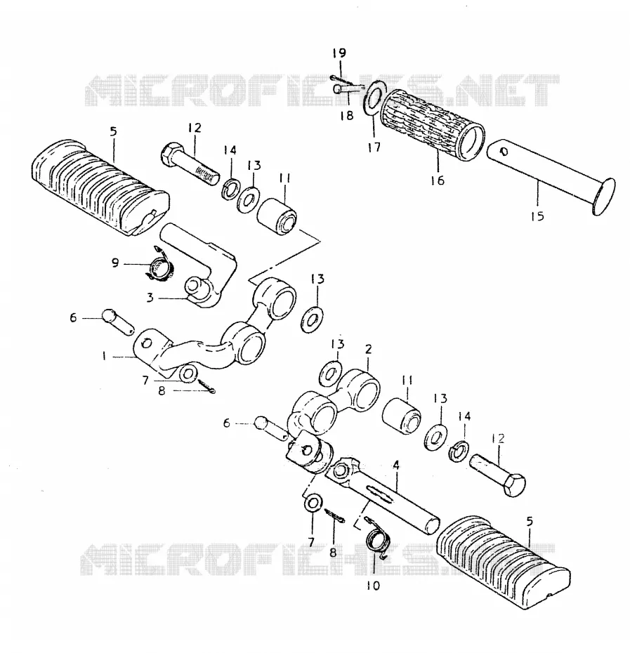 REPOSE PIED Suzuki MOTO 550 GS 1980  GS550LT