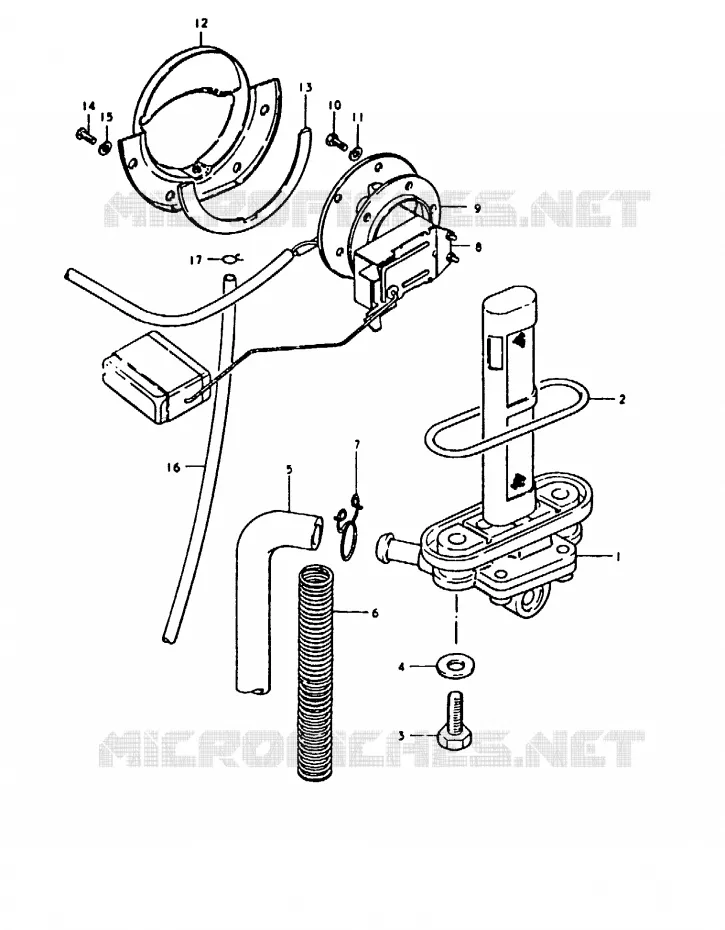 ROBINET / JAUGE A ESSENCE Suzuki MOTO 1000 GS 1980  GS1000ET(T)