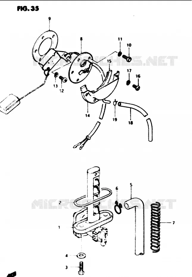 ROBINET D'ESSENCE Suzuki MOTO 1100 GS-G 1984  GS1100GE(E/F/G)