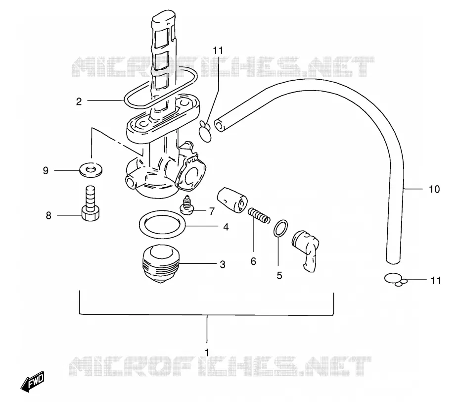 ROBINET D'ESSENCE Suzuki MOTO 125 GS 1982  GS125EEZ(E1)