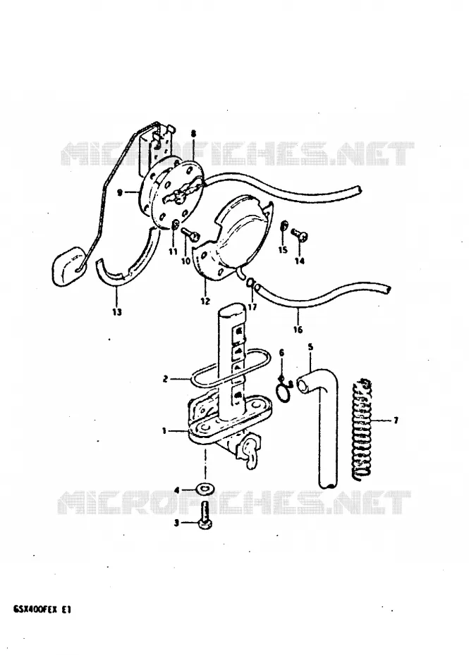 ROBINET D'ESSENCE Suzuki MOTO 400 GSX 1981  GSX400FEX