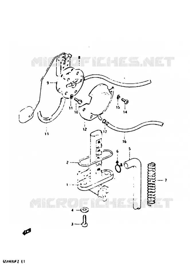 ROBINET D'ESSENCE Suzuki MOTO 400 GSX 1981  GSX400FX(X/Z)