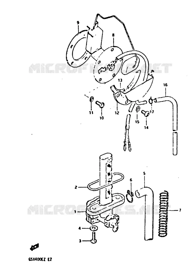 ROBINET D'ESSENCE Suzuki MOTO 400 GSX 1982  GSX400SZ